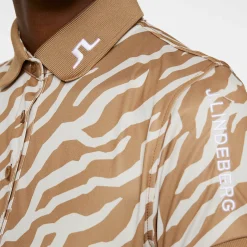 Tour Tech Print Polo>J.Lindeberg Discount