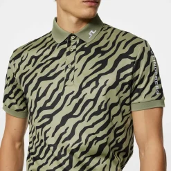 Tour Tech Print Polo>J.Lindeberg Outlet