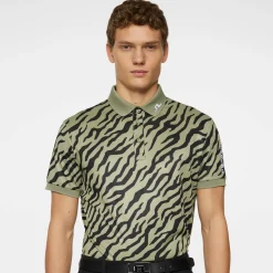 Tour Tech Print Polo>J.Lindeberg Outlet