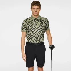 Tour Tech Print Polo>J.Lindeberg Outlet