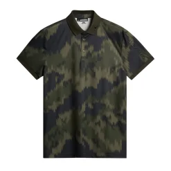Tour Tech Print Polo>J.Lindeberg Outlet