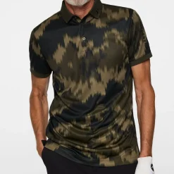 Tour Tech Print Polo>J.Lindeberg Outlet