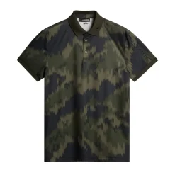 Tour Tech Print Polo>J.Lindeberg Outlet