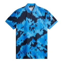 Tour Tech Print Polo>J.Lindeberg Outlet