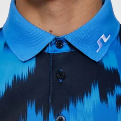Tour Tech Print Polo>J.Lindeberg Outlet