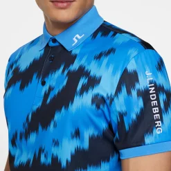 Tour Tech Print Polo>J.Lindeberg Outlet
