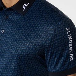Tour Tech Print Polo>J.Lindeberg Best