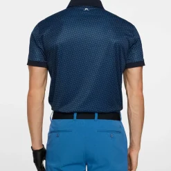 Tour Tech Print Polo>J.Lindeberg Best