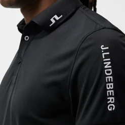 Tour Tech Reg Fit Golf Polo Svart>J.Lindeberg Online