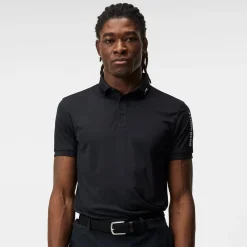 Tour Tech Reg Fit Golf Polo Svart>J.Lindeberg Online