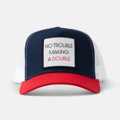 Trucker No Trouble Making a Double Blå Röd Vit>Bogeys & Birdies Sale
