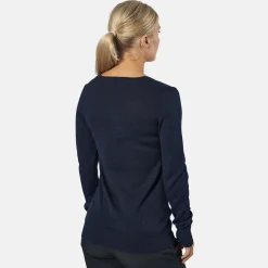 Vernon V-Neck Merino Blå>Cutter & Buck Clearance