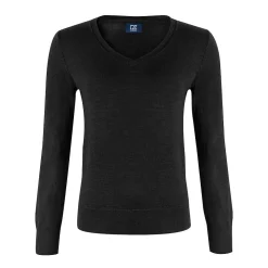 Vernon V-Neck Merino Svart>Cutter & Buck New