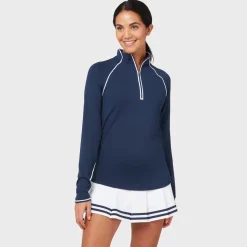 Veronica 1/4 Zip Blå>Original Penguin Discount