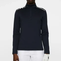 Vinnie Quarter Zip Mid Layer Blå>J.Lindeberg New