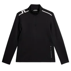 Vinnie Quarter Zip Mid Layer Svart>J.Lindeberg