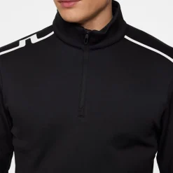 Vinnie Quarter Zip Mid Layer Svart>J.Lindeberg