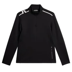 Vinnie Quarter Zip Mid Layer Svart>J.Lindeberg