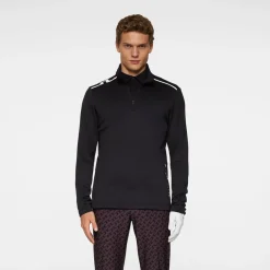Vinnie Quarter Zip Mid Layer Svart>J.Lindeberg