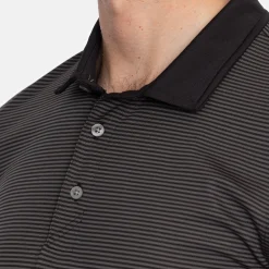 Virtue Polo Stripes Svart>Cutter & Buck Clearance