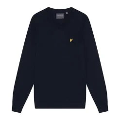 V-Neck Merino Blend Blå>Lyle & Scott New