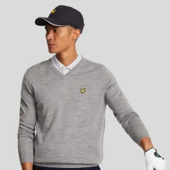 V-Neck Merino Blend Grå>Lyle & Scott Best