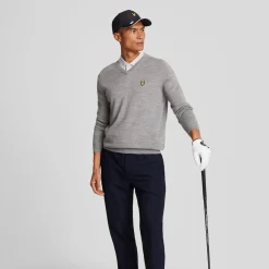 V-Neck Merino Blend Grå>Lyle & Scott Best