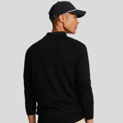 V-Neck Merino Blend Svart>Lyle & Scott Discount
