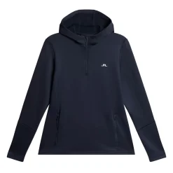 W Aerial Quarter Hood Blå>J.Lindeberg Sale