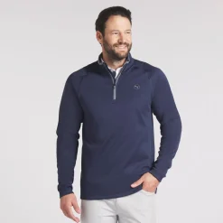 Waffle Fleece 1/4 Zip>Puma Hot