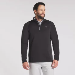 Waffle Fleece 1/4 Zip Svart>Puma Discount