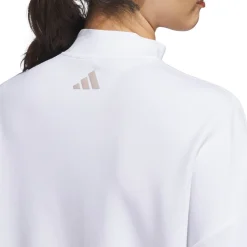 W Beyond Spacer Mock Layer Sweatshirt Vit>Adidas Outlet
