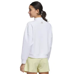 W Beyond Spacer Mock Layer Sweatshirt Vit>Adidas Outlet