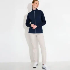 W Carden Midlayer Jkt Blå>Abacus New