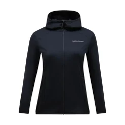 W Light Zip Hood Svart>Peak Performance Clearance