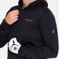 W Light Zip Hood Svart>Peak Performance Clearance