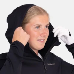 W Light Zip Hood Svart>Peak Performance Clearance