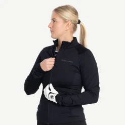 W Mid Layer Full-Zip 2.0 Svart>Bogeys & Birdies Best