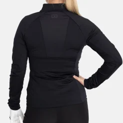 W Mid Layer Full-Zip 2.0 Svart>Bogeys & Birdies Best