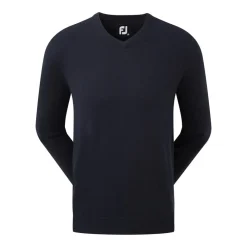 Wool Blend V-Neck Blå>FootJoy Best