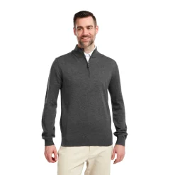 Wool Blend 1/2 Zip Grå>FootJoy Clearance