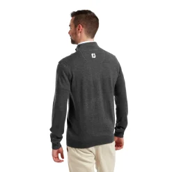 Wool Blend 1/2 Zip Grå>FootJoy Clearance