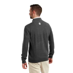 Wool Blend 1/2 Zip Grå>FootJoy Clearance