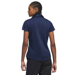 W Solid Performance Short Sleeve Polo Shirt Blå>Adidas New