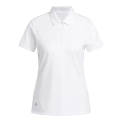 W Solid Performance Short Sleeve Polo Shirt Vit>Adidas Discount