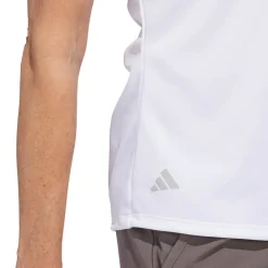 W Solid Performance Short Sleeve Polo Shirt Vit>Adidas Discount
