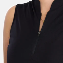 W Tech Dress Zip Collar Svart>Bogeys & Birdies