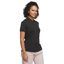 W Ultimate Diamond Jacquard Polo Shirt Svart>Adidas