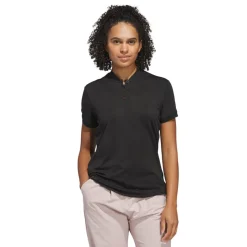 W Ultimate Diamond Jacquard Polo Shirt Svart>Adidas