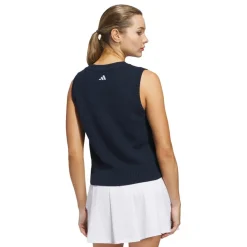 W Ultimate Knit Tour Vest Blå>Adidas New